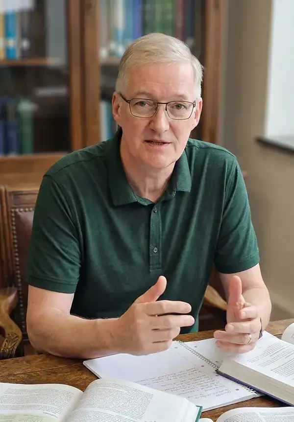 Dr. Donnelly explaining GRE concepts during a tutoring session